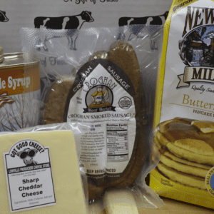 Value Variety Pack #13 - Pancake Mix 2lb, Smoked Breakfast Sausage, 10oz Sharp Cheese, Maple Syrup 1 Pint